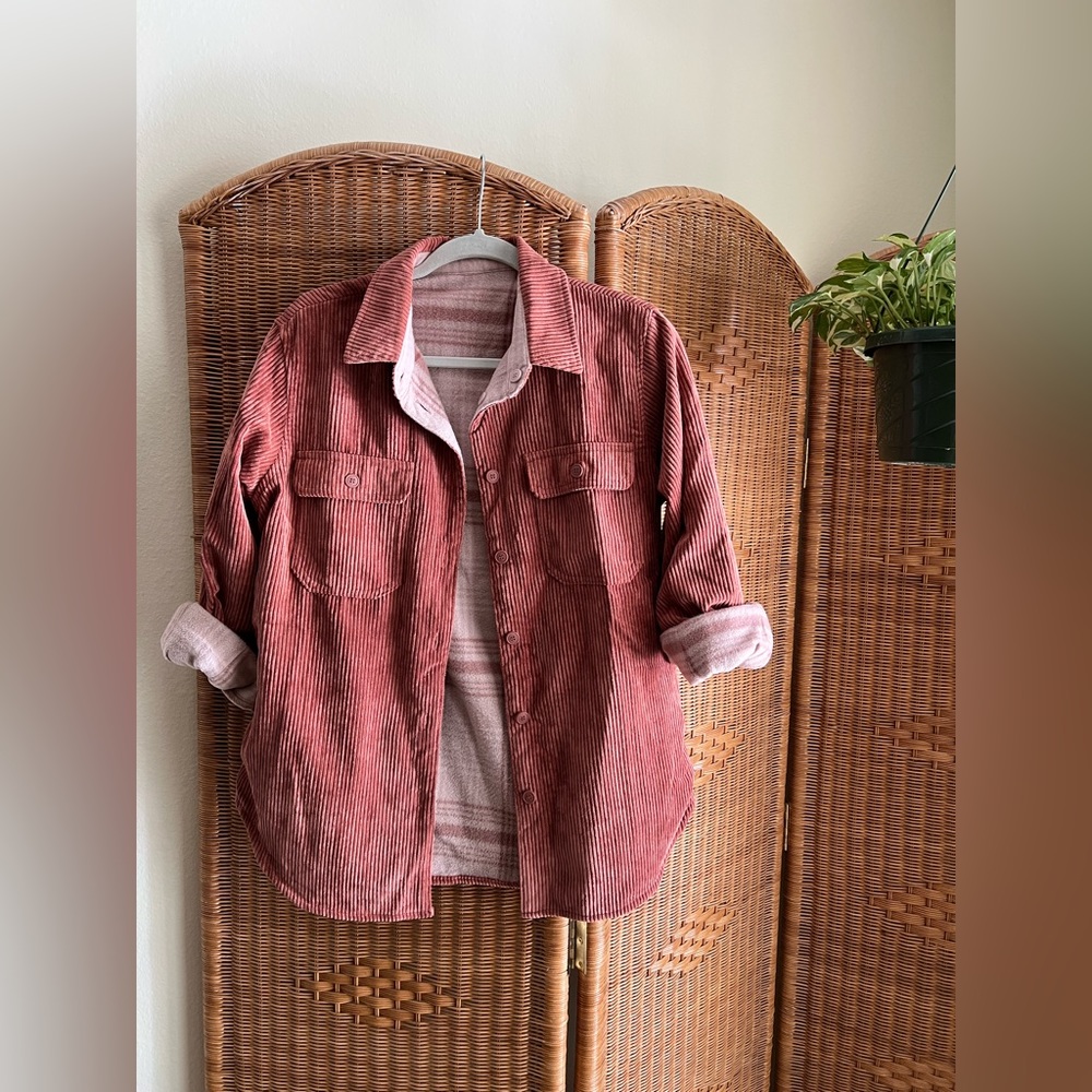 Reversible Corduroy Shacket